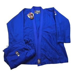 Fuji GI Kimono Set MMA Judo Jacket & Pant Size A6 Blue Jiu Jitsu BJJ Martial Art